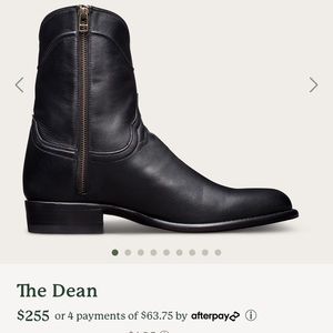 Tecovas Dean black leather boots (13D)